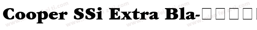 Cooper SSi Extra Bla字体转换